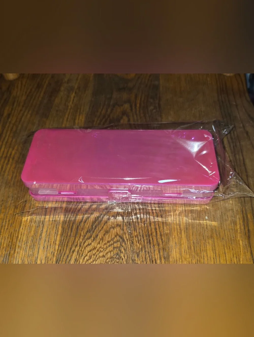 Portable Double-Sided  Large Capacity Pencil Case- Iridescent Pink BNIB